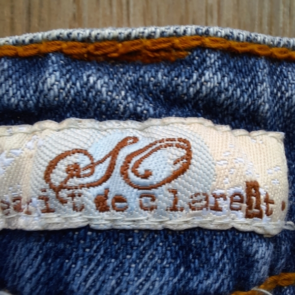 SO Wear it Declare it Jeans Womens Size 5 Blue Denim Flare Outdoors Mid Rise - Picture 11 of 14